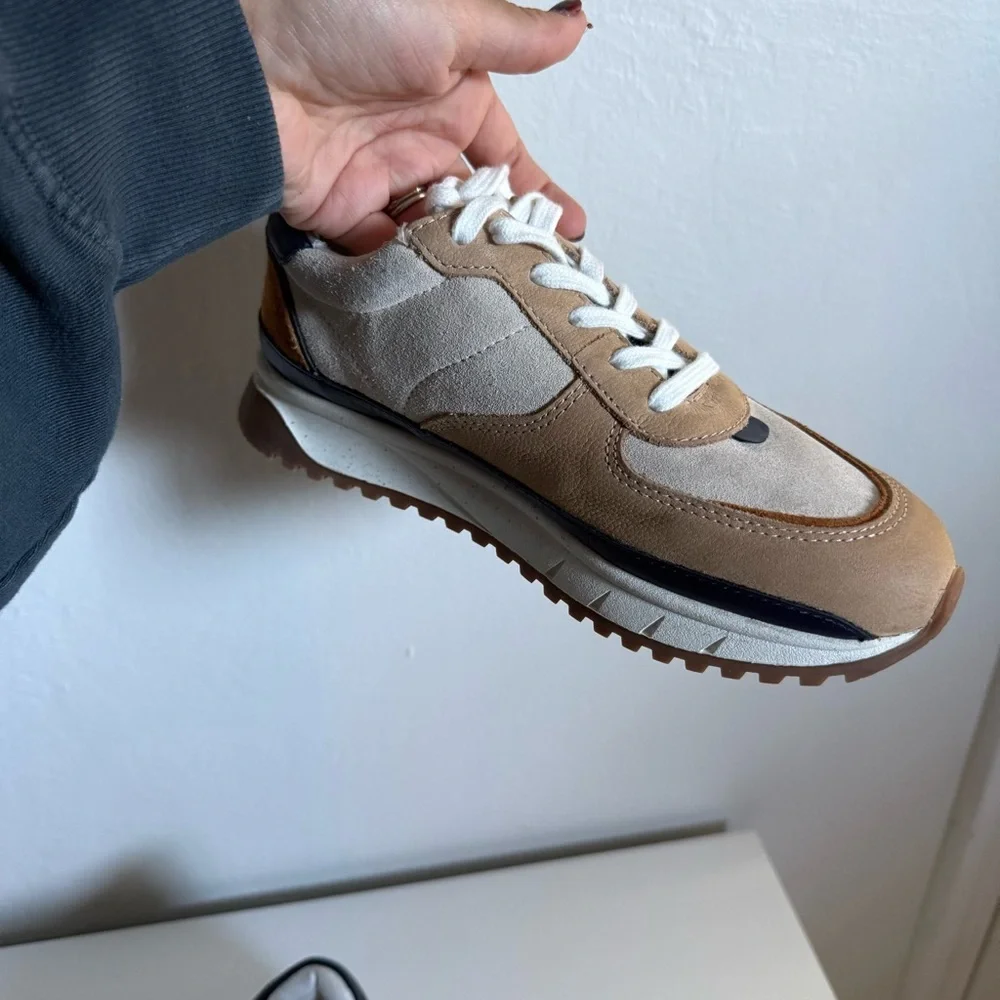 Madewell MWL Kickoff Trainers Sneakers Tan Suede Women’s 5.5 - Picture 9 of 12